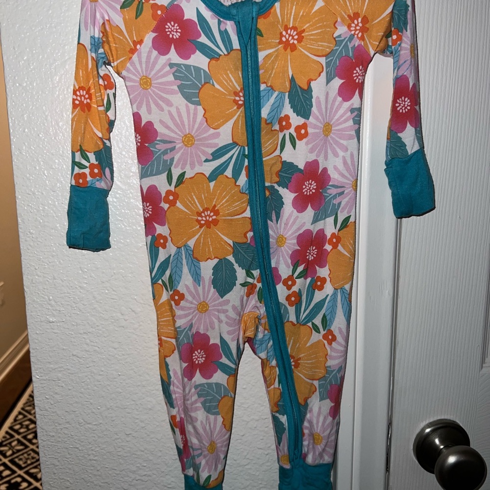 Little Sleepies Floral Zippy